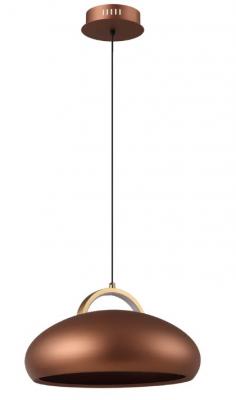 KUPOL Coffee LED Tri-CCT Dome with Brass Highlight Pendant